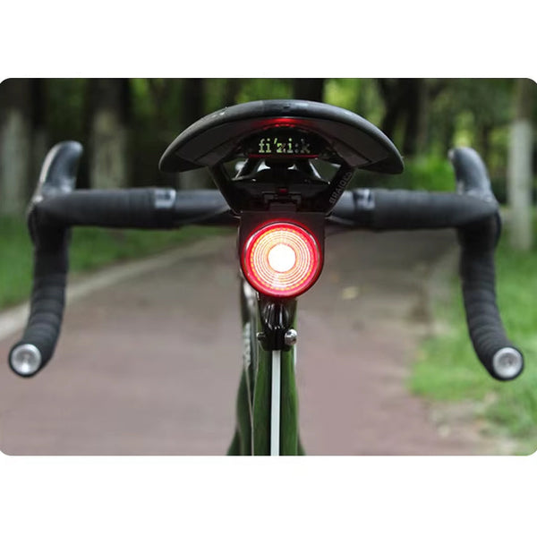 Antusi A8 Wireless Bike Rear Light Bell Anti Theft Alarm & Auto Brake Taillight Lights & Reflectors