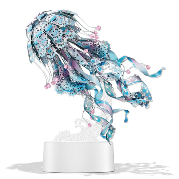 Piececool Model Building Kits Colourful Jellyfish Puzzle 3D Metal Diy Toys Jigsaw For Adult Brain Teaser Teens Gifts Playmats & Jigsaw Mats