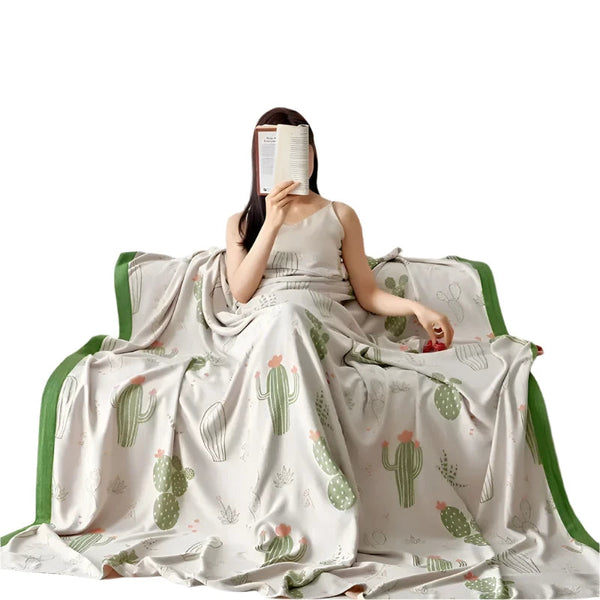 1Pc Blanket 100 Percent Bamboo Fiber Cooling Feel Bed Linen Towel 

< Blankets