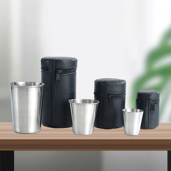 Stainless Steel Mini Cups Set Portable Durable And Perfect For Every Adventure Cups Mugs & Glasses