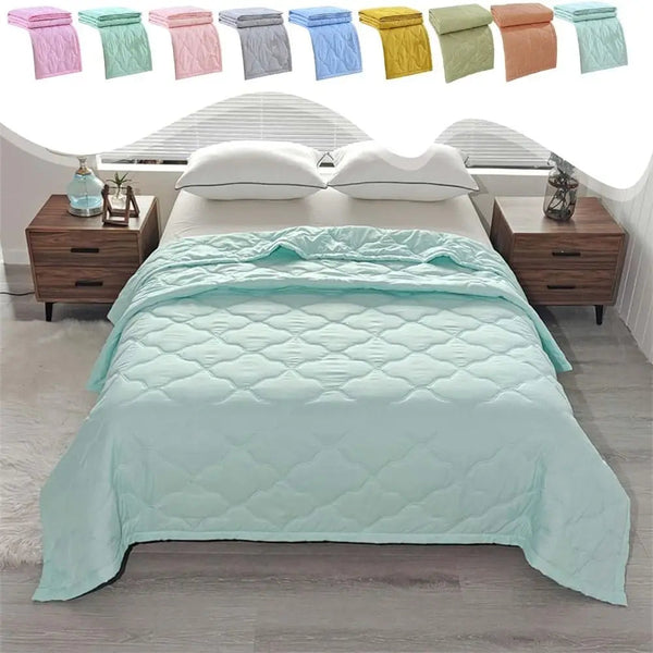 Skin Friendly Cooling Blanket Double Sided Cold Effect Quilt Spring Summer Breathable Quilt

< Blankets