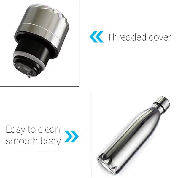 Smart Water Bottle Uv Self Cleaning Digital Thermal Cup Drink Reminder Stainless Steel Thermos With Temperature Display Water Bottles & Vacuum Flasks