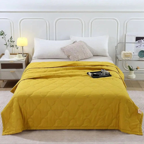 Skin Friendly Cooling Blanket Double Sided Cold Effect Quilt Spring Summer Breathable Quilt

< Blankets