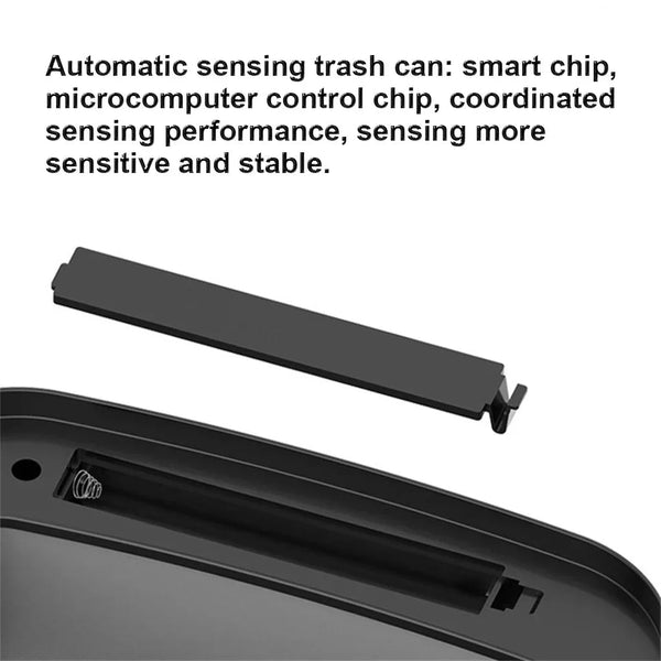Automatic Sensor Trash Can Smart Touchless White Kitchen Bathroom Waterproof 13L Electric Garbage With Lid Rubbish Bins