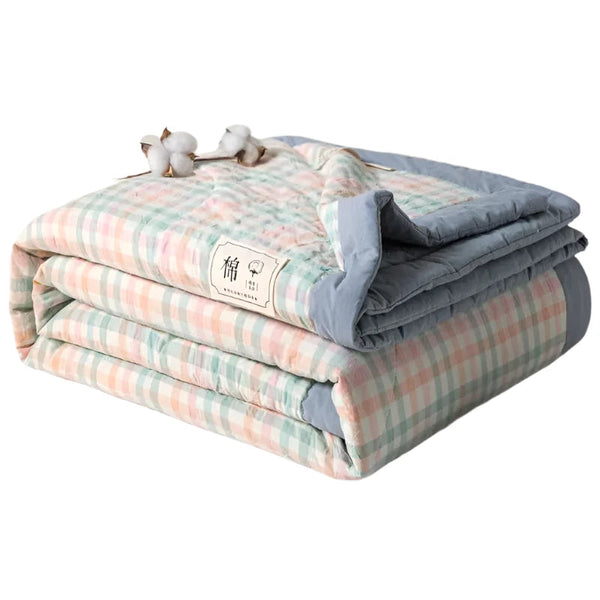 Bed Summer Cooling Quilt Queen King Size Soft Skin Friendly Thin Comforter Blankets