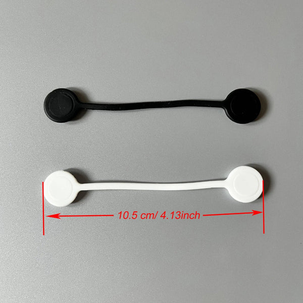 10Pcs Magnetic Cable Ties Silicone Management Twist Reusable Cord Clips For Bundling Organizing Cable Cleats Clamps & Ties