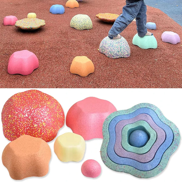 Foam Balance Stepping Stone Kids Sports Toys Touch Sensory Integration Training Equipment Outdoor Games For Children Other Outdoor Toys