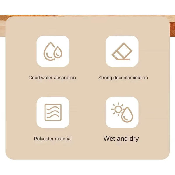 Reusable Cleaning Wipe Household Kitchen Cloth Microfiber Towel Rolls Dish Rags Wash Paper Replacement 1 Of 20 Sheets Cleaning Towels & Cloths