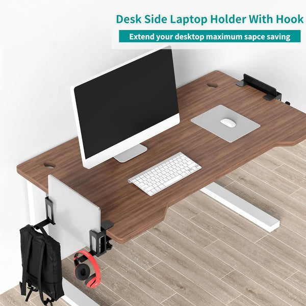 Steel Clamp Desk Side Laptop Holder Home Office Hanging Organizer Stands Holders & Car Mounts