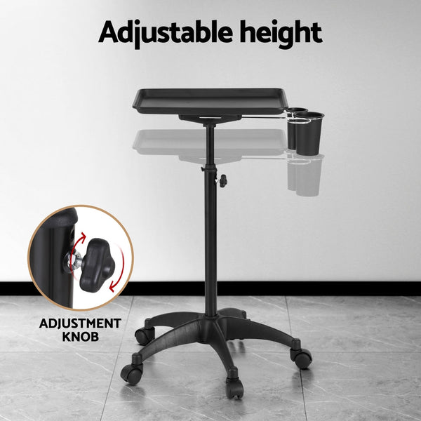 Embellir Salon Trolley Cart Spa Beauty Rolling Tray Hairdressing Storage 5 Wheel Salon & Spa Supplies