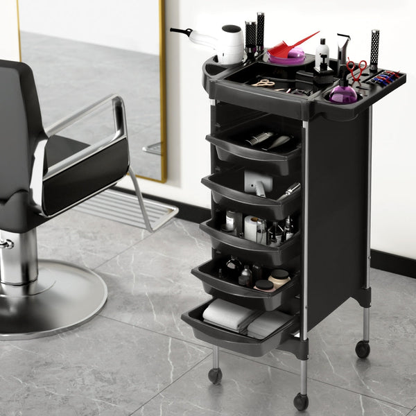 Embellir Salon Trolley Cart Spa Beauty Rolling Tray Hairdressing Storage 6 Tiers Salon & Spa Supplies