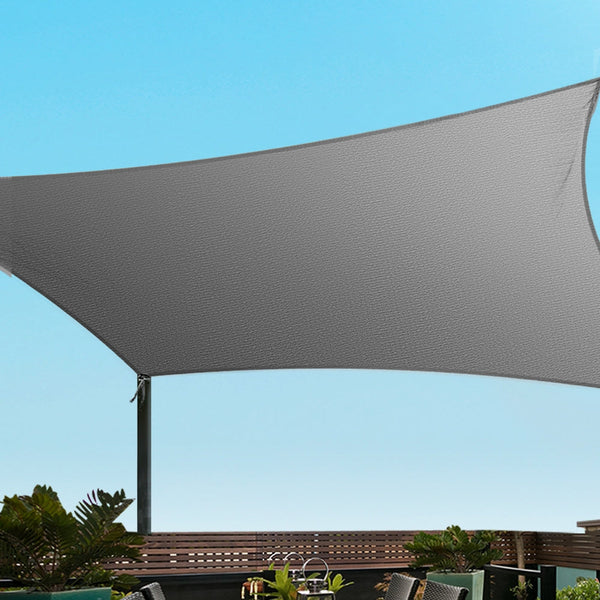 Instahut Shade Sail Cloth Shadecloth Rectangle Canopy 280Gsm 3X4m Shade Sails