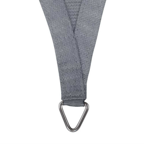 Instahut Shade Sail 4X5m Rectangle 280Gsm 98% Grey Shade Cloth Shade Sails