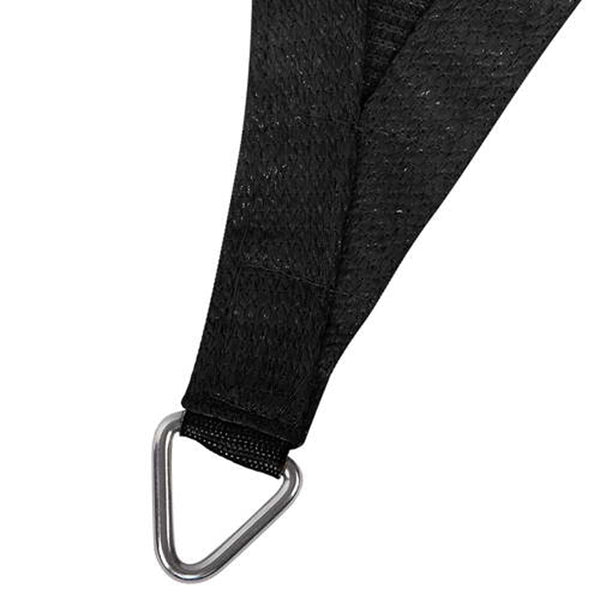 Instahut Shade Sail 6X7m Rectangle 280Gsm 98% Black Shade Cloth Shade Sails