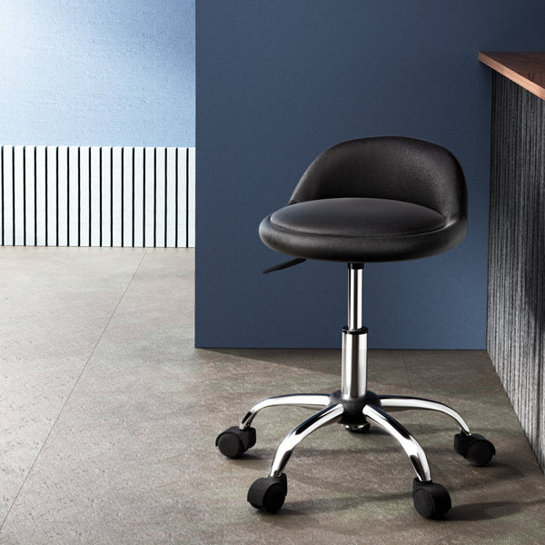 Artiss Salon Stool Swivel Chair Backrest Chairs Salon Chairs