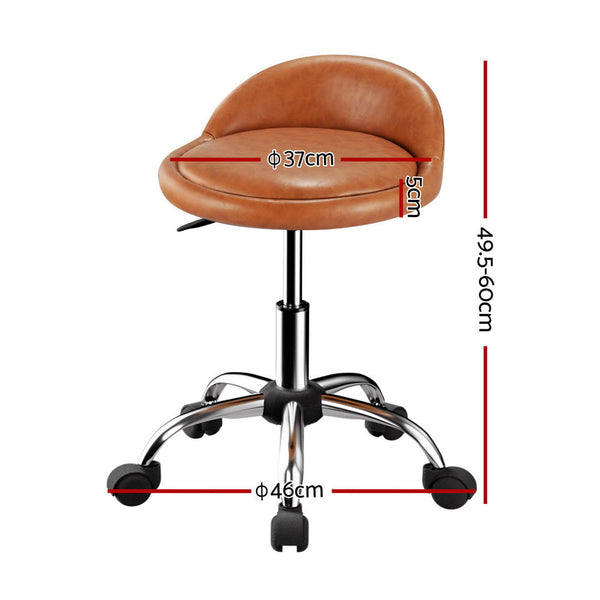 Salon Chairs Artiss Salon Stool Swivel Chair Backrest Chairs