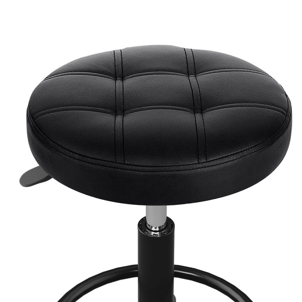 Artiss Salon Stool Round Swivel Chairs Black Salon Chairs