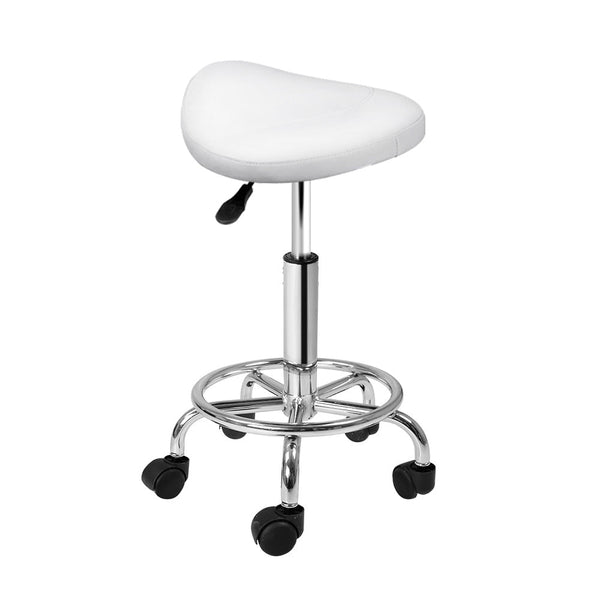 Artiss 2X Salon Stool Saddle Swivel Chair Salon Chairs