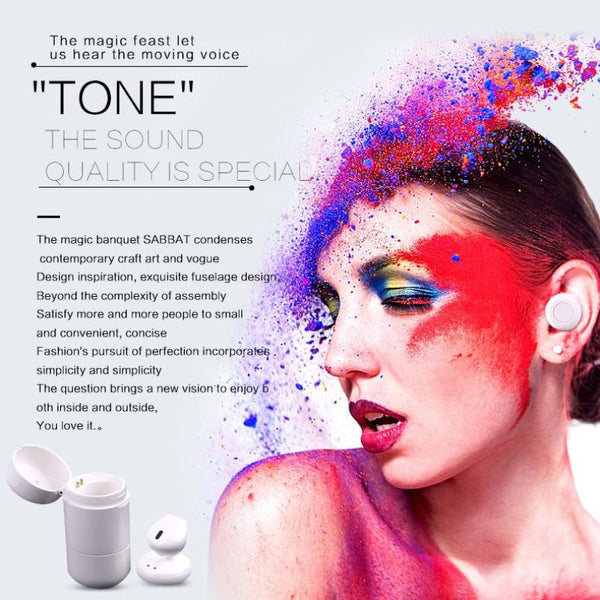 Mini Bluetooth 4.2 In Ear Stereo Earphone With Charging Box For Computers And Tablets Headsets