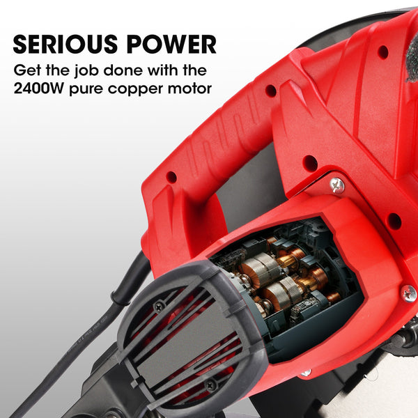 Baumr Ag Baumr Ag 2400W 355Mm 14' Metal Cut Off Cold Saw Premium Low Spark Ceramic Alloy Tooth Blade Measurement Scale Soft Start 45 Degree Mitre Chop