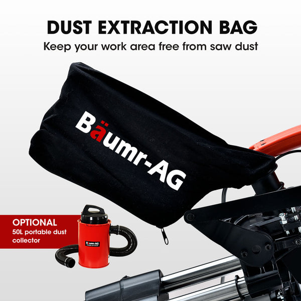 Baumr Ag Baumr Ag 254Mm Dual Bevel Sliding Compound Mitre Drop Saw Mitre Saws