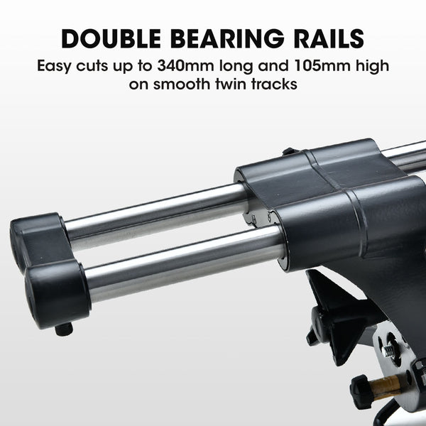 Baumr Ag 305Mm Compound Mitre Saw Dual Bevel Sliding Drop Saws 2200W Mitre Saws