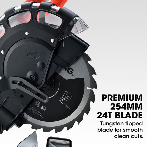 Baumr Ag Baumr Ag 254Mm Sliding Compound Dual Mitre Drop Saw And Stand Combo Mitre Saws