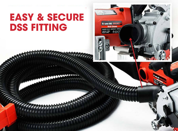 Baumr Ag Baumr Ag Wall Chaser And Vacuum Combo Dust Collector Concrete Chasing Machine Air Filtration Systems