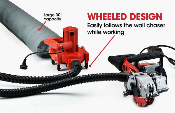 Baumr Ag Vacuum For Wall Chaser 32Mm Concrete Chasing Dust Collector Air Filtration Systems