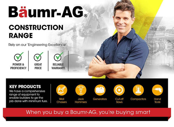 Baumr Ag Vacuum For Wall Chaser 32Mm Concrete Chasing Dust Collector Air Filtration Systems