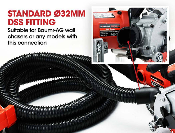 Baumr Ag Vacuum For Wall Chaser 32Mm Concrete Chasing Dust Collector Air Filtration Systems