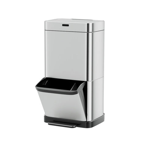 Devanti 70L Motion Sensor Bin Pedal Bins Automatic Siver Rubbish Bins
