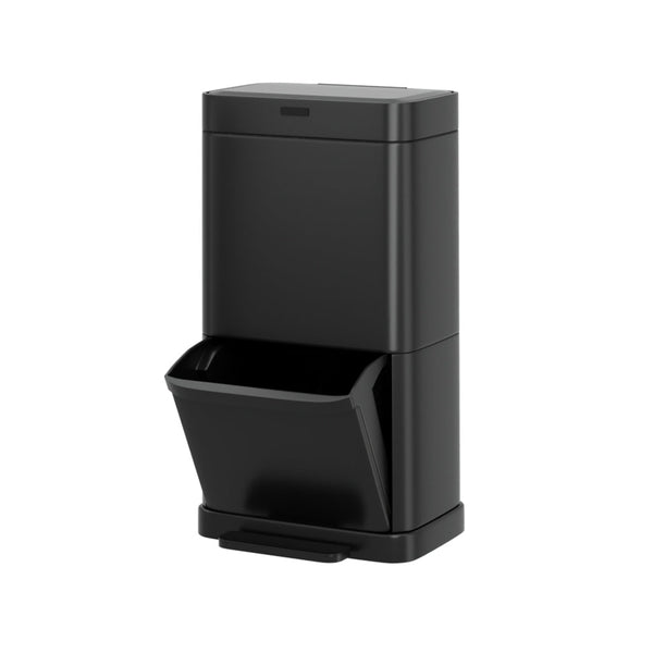 Devanti 70L Motion Sensor Bin Pedal Bins Automatic Black Rubbish Bins