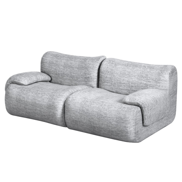Artiss 2 Seater Sofa Modular Sectional Sofas Couch Bed No Assembly Living Room Grey Sofas Armchairs & Couches