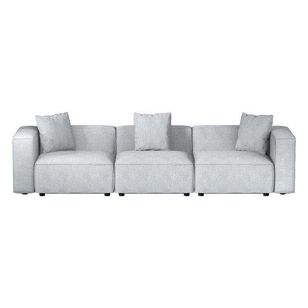 Artiss Modular Sofa Chaise Set 3 Seater Grey Sofas Armchairs & Couches