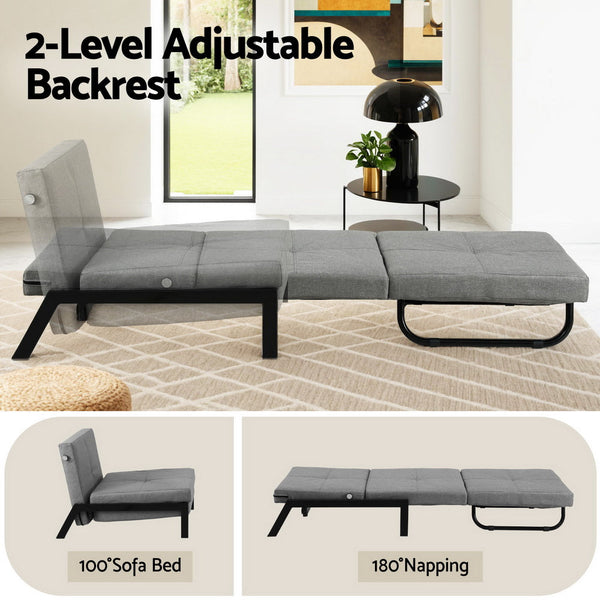 Artiss Sofa Bed Folding Convertible Couch Recliner Lounge Chair Sofa Beds