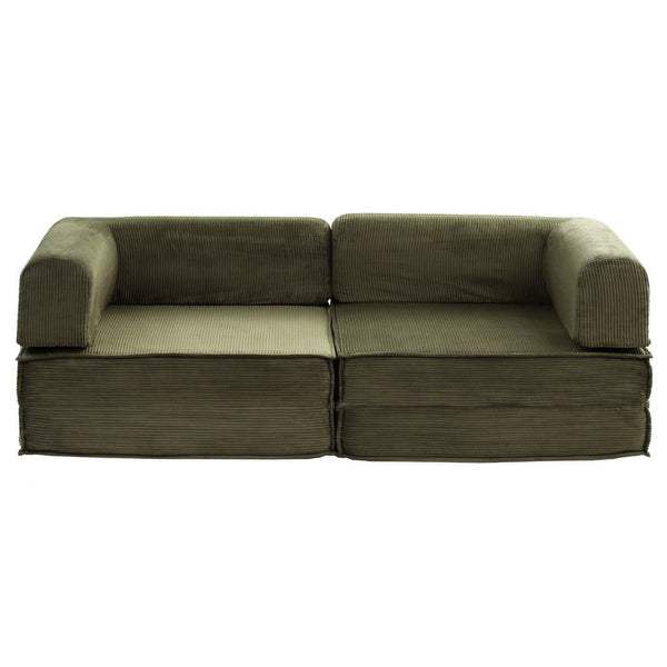 Artiss Convertible Folding Sofa Bed Green Sofa Beds