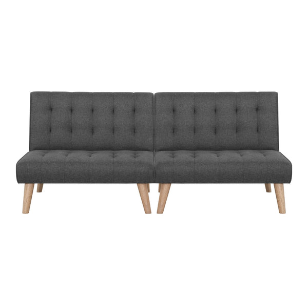 Artiss 2X Sofa Bed Couch Single Seater Fabric Grey Sofa Beds