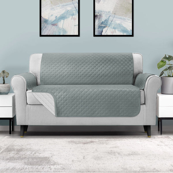 Artiss Sofa Cover Couch Covers 3 Seater 100% Water Resistant Grey Slipcovers