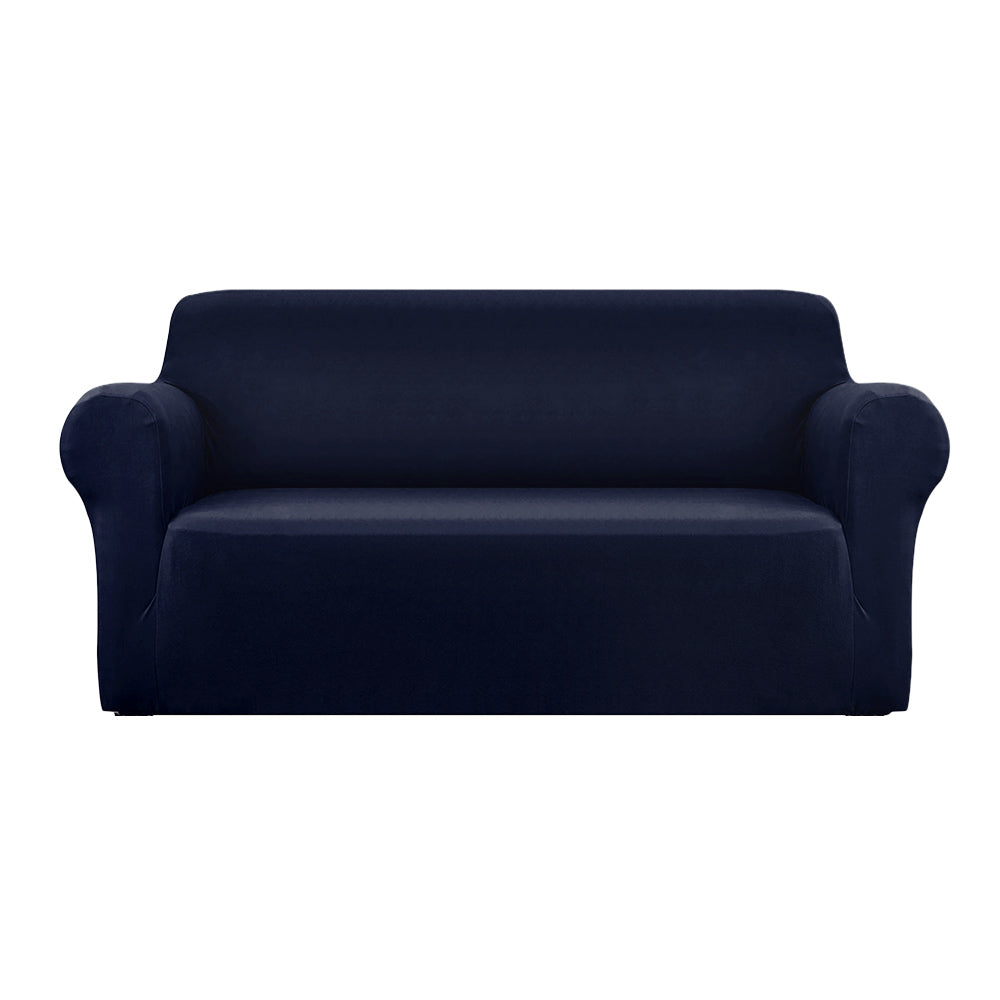 Artiss Sofa Cover Couch Covers 3 Seater Stretch Navy Slipcovers