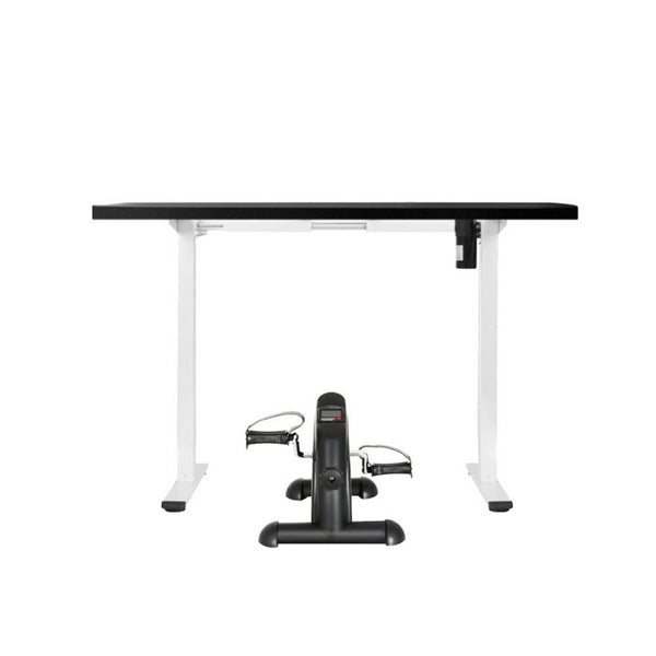 140Cm Artiss Electric Standing Desk With Mini Pedal Exercise Bike Home Office Exercise Bikes