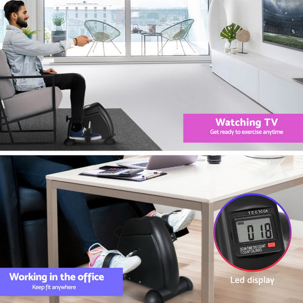 Artiss 120Cm Electric Standing Desk With Mini Peal Exercise Bike Home Office Exercise Bikes