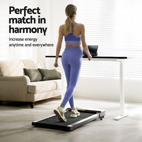 Artiss 120Cm Electric Standing Desk With Walking Pad Treadmill Standing Desks