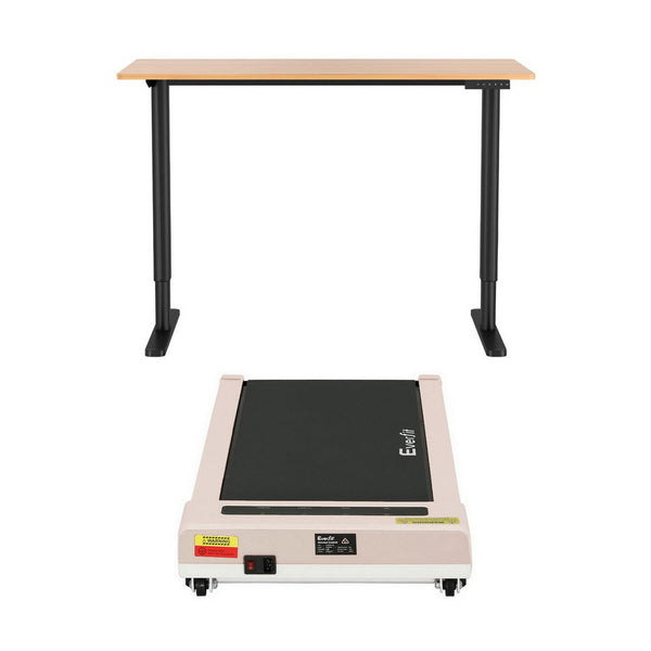 Artiss Electric Treadmill With 120Cm Automatic Standing Desk Walking Pad 360Mm Treadmills