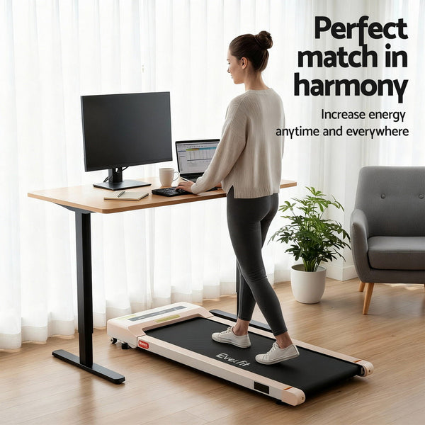 Artiss Electric Treadmill With 120Cm Automatic Standing Desk Walking Pad 360Mm Treadmills