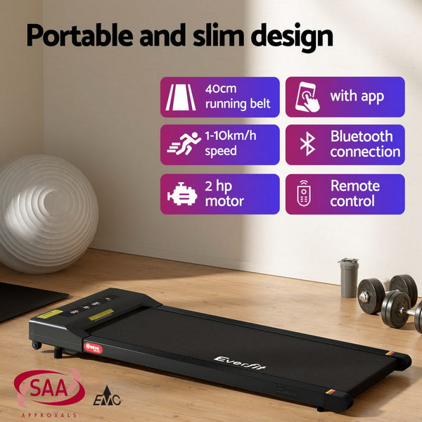 Artiss Electric Treadmill With 120Cm Automatic Standing Desk Walking Pad 400Mm Treadmills