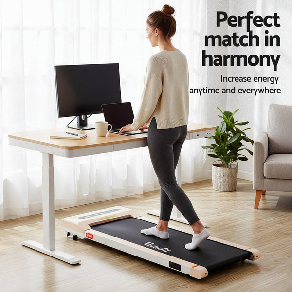 Artiss Electric Treadmill With 120Cm Automatic Standing Desk Walking Pad 360Mm Treadmills