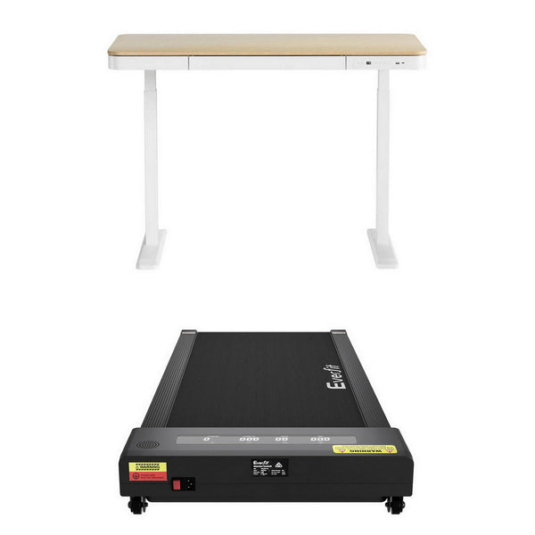Artiss Electric Treadmill With 120Cm Automatic Standing Desk Walking Pad 400Mm Treadmills