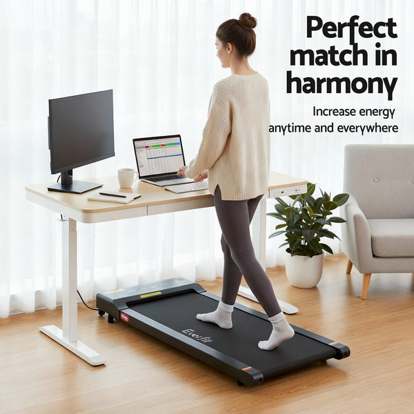 Artiss Electric Treadmill With 120Cm Automatic Standing Desk Walking Pad 400Mm Treadmills