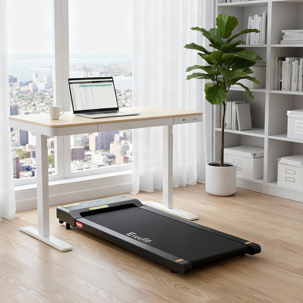 Artiss Electric Treadmill With 120Cm Automatic Standing Desk Walking Pad 400Mm Treadmills